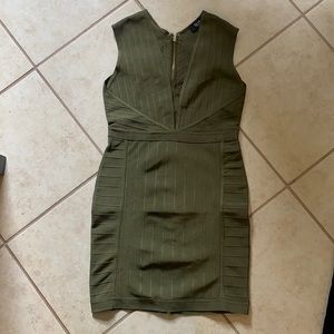 Olive Green Bandage Dress